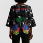 Personalized Haiti Map Camouflage Kimono Sleeve Blouse Unique Style - African Pride