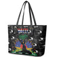 Haiti Map Camouflage Leather Tote Bag Unique Style - African Pride