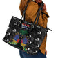 Haiti Map Camouflage Leather Tote Bag Unique Style - African Pride