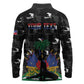 Personalized Haiti Map Camouflage Long Sleeve Polo Shirt Unique Style - African Pride