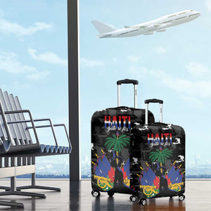 Haiti Map Camouflage Luggage Cover Unique Style - African Pride