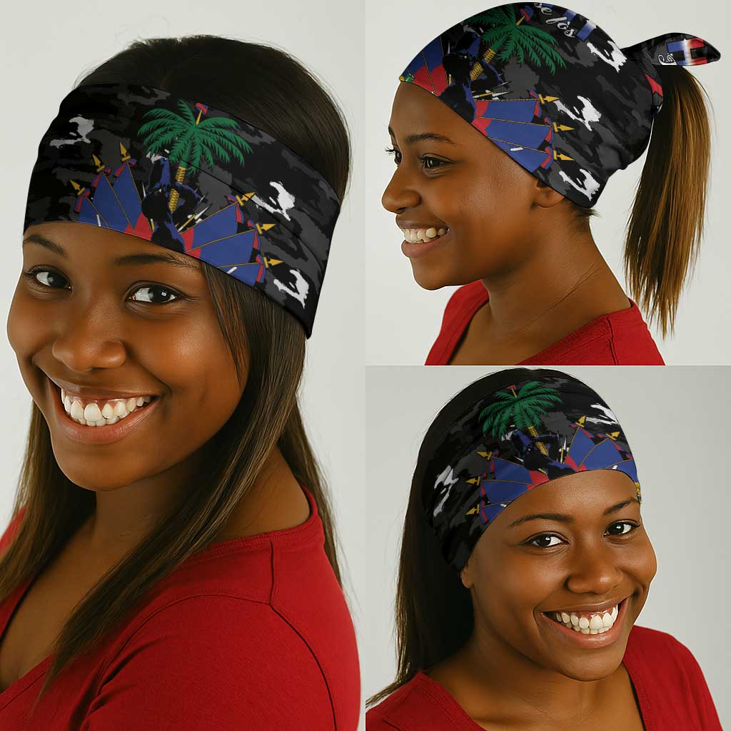Haiti Map Camouflage Neck Gaiter Unique Style - African Pride
