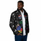 Personalized Haiti Map Camouflage Padded Jacket Unique Style - African Pride
