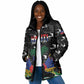 Personalized Haiti Map Camouflage Padded Jacket Unique Style - African Pride