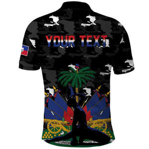 Personalized Haiti Map Camouflage Polo Shirt Unique Style - African Pride
