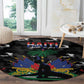 Haiti Map Camouflage Round Carpet Unique Style - African Pride