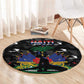 Haiti Map Camouflage Round Carpet Unique Style - African Pride