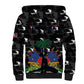 Personalized Haiti Map Camouflage Sherpa Hoodie Unique Style - African Pride