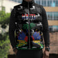 Personalized Haiti Map Camouflage Sleeveless Puffer Jacket Unique Style - African Pride