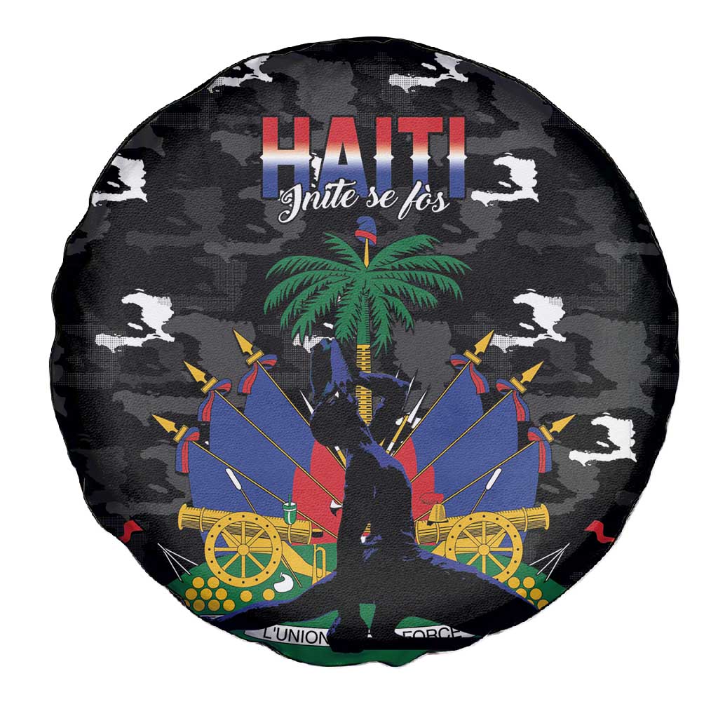 Haiti Map Camouflage Spare Tire Cover Unique Style - African Pride