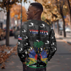 Personalized Haiti Map Camouflage Sweatshirt Unique Style - African Pride