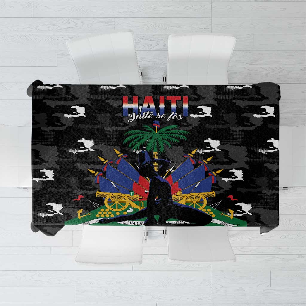 Haiti Map Camouflage Tablecloth Unique Style - African Pride