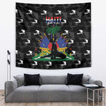Haiti Map Camouflage Tapestry Unique Style - African Pride