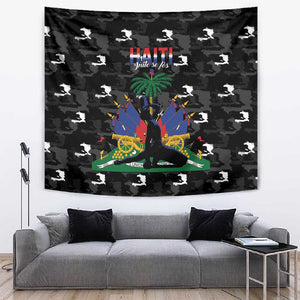 Haiti Map Camouflage Tapestry Unique Style - African Pride