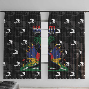 Haiti Map Camouflage Window Curtain Unique Style - African Pride
