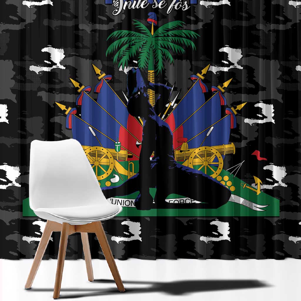 Haiti Map Camouflage Window Curtain Unique Style - African Pride
