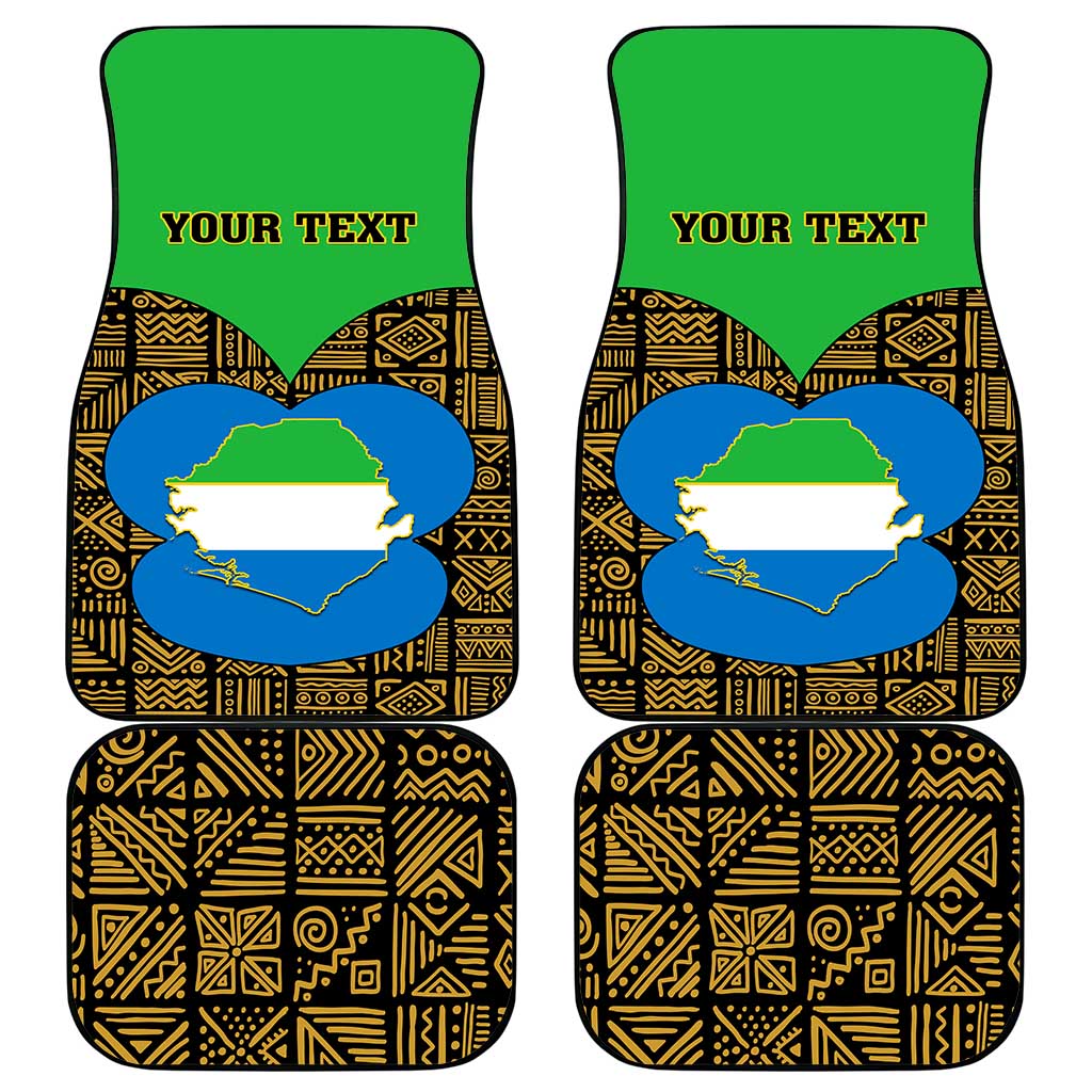 Sierra Leone Independence Day 2024 Car Mats Happy 63rd Anniversary African Pattern