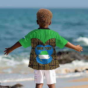 Sierra Leone Independence Day 2024 Kid Hawaiian Shirt Happy 63rd Anniversary African Pattern