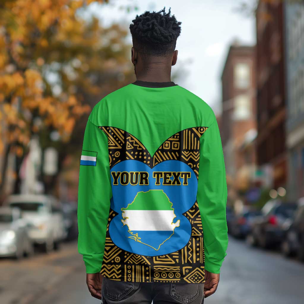 Sierra Leone Independence Day 2024 Long Sleeve Shirt Happy 63rd Anniversary African Pattern LT01