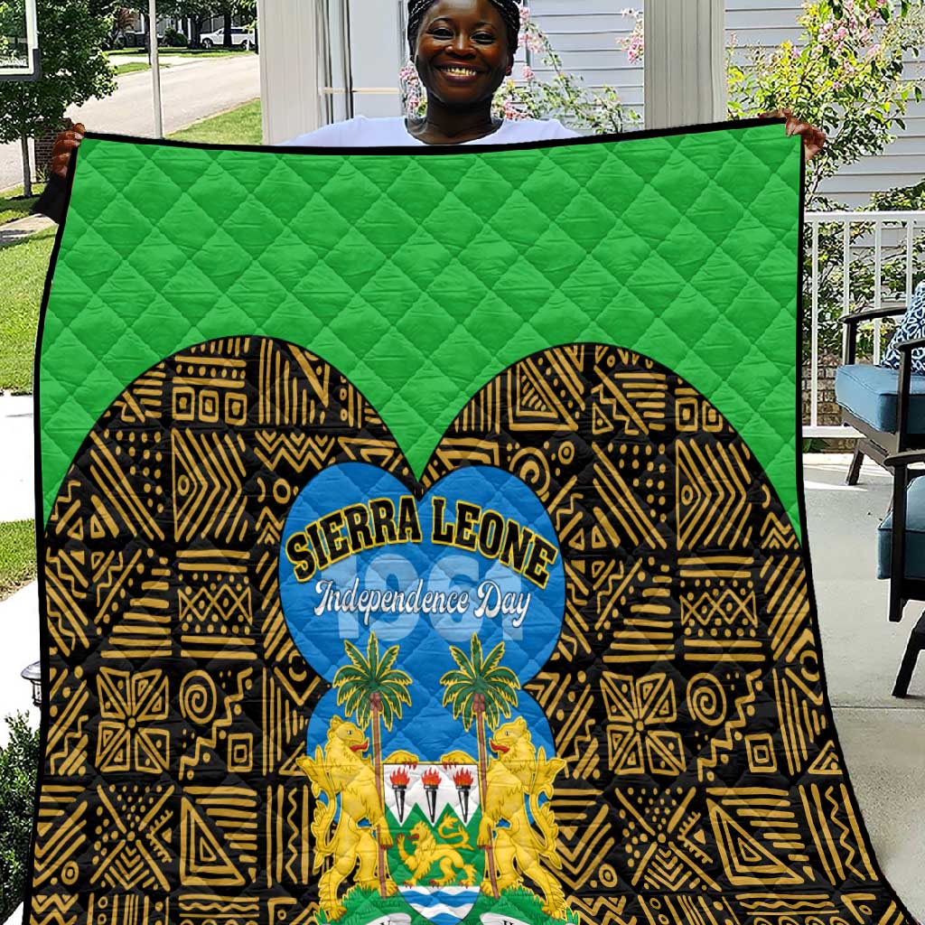 Sierra Leone Independence Day 2024 Quilt Happy 63rd Anniversary African Pattern