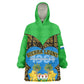Sierra Leone Independence Day 2024 Wearable Blanket Hoodie Happy 63rd Anniversary African Pattern
