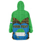 Sierra Leone Independence Day 2024 Wearable Blanket Hoodie Happy 63rd Anniversary African Pattern