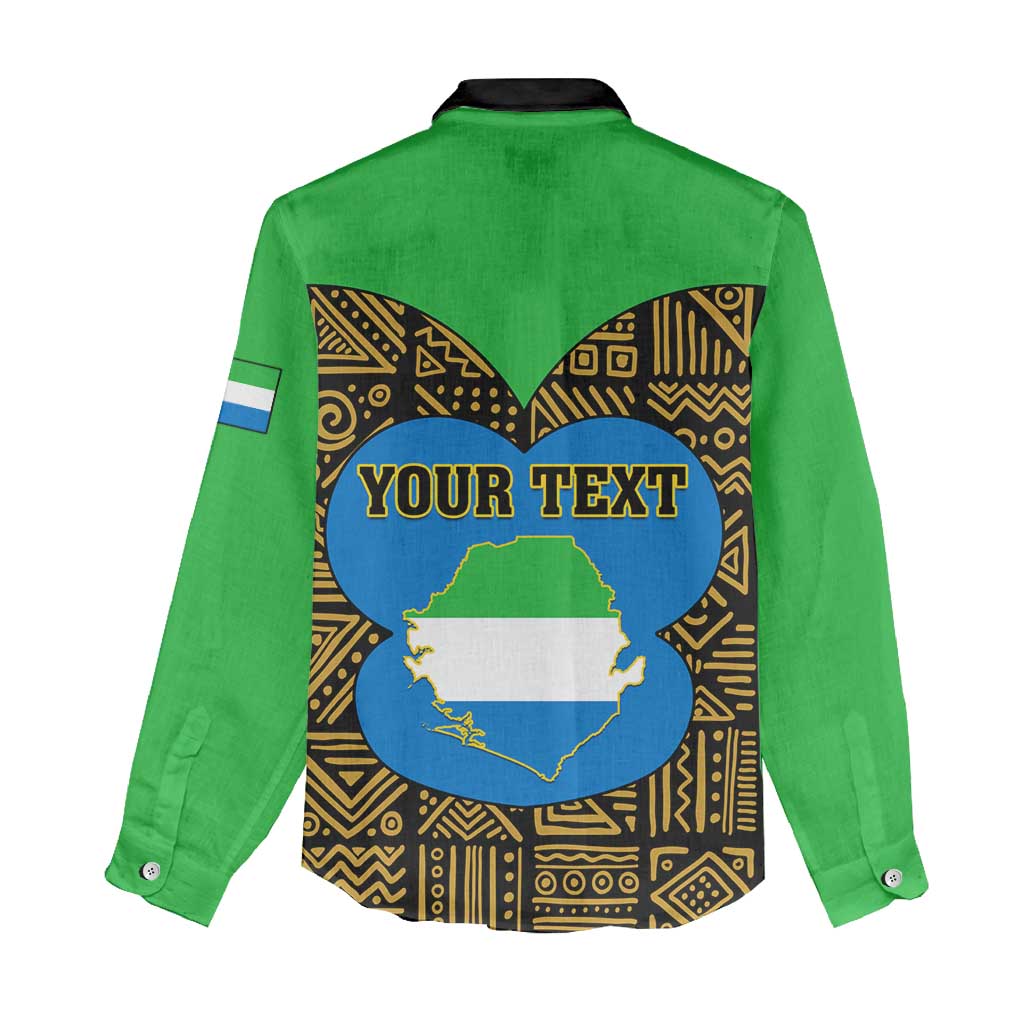 Sierra Leone Independence Day 2024 Women Casual Shirt Happy 63rd Anniversary African Pattern LT01