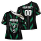 Custom Football Nigeria Cross Shoulder Shirt Soar Super Eagles
