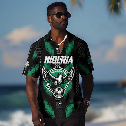 Custom Football Nigeria Hawaiian Shirt Soar Super Eagles