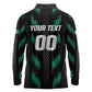Custom Football Nigeria Long Sleeve Polo Shirt Soar Super Eagles