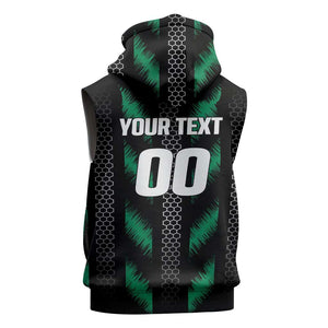 Custom Football Nigeria Sleeveless Hoodie Soar Super Eagles