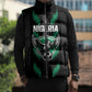 Custom Football Nigeria Sleeveless Puffer Jacket Soar Super Eagles
