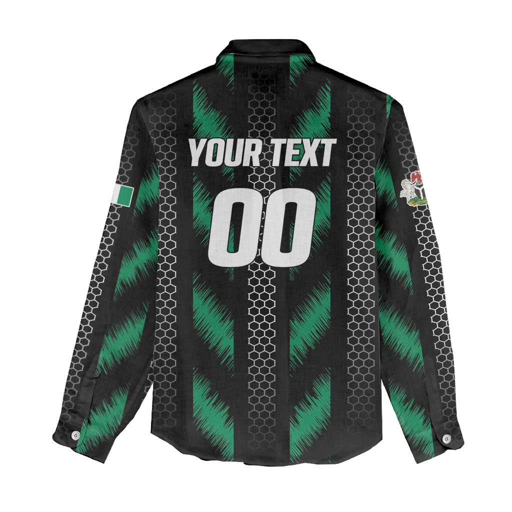 Custom Football Nigeria Women Casual Shirt Soar Super Eagles
