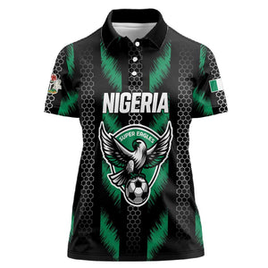 Custom Football Nigeria Women Polo Shirt Soar Super Eagles