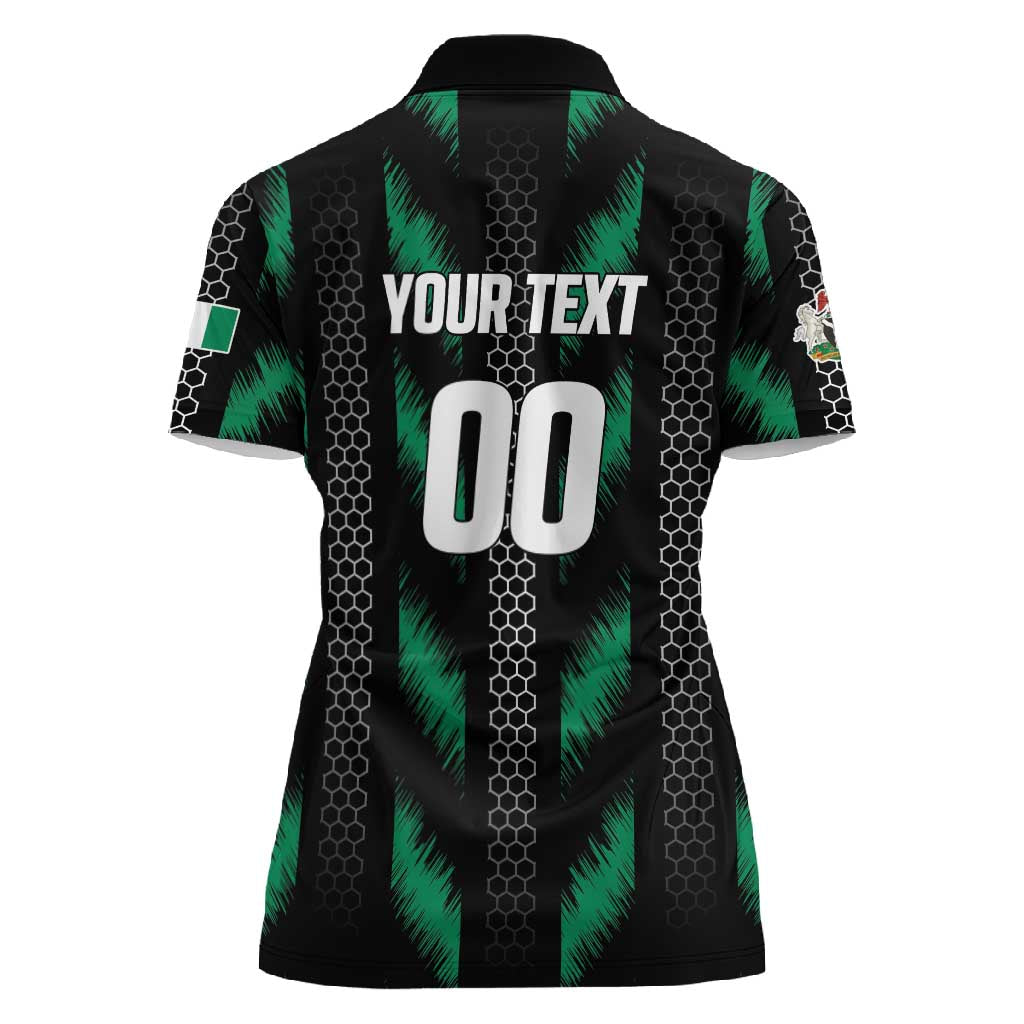 Custom Football Nigeria Women Polo Shirt Soar Super Eagles