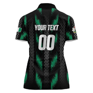 Custom Football Nigeria Women Polo Shirt Soar Super Eagles