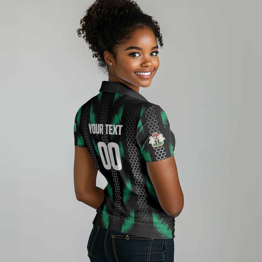 Custom Football Nigeria Women Polo Shirt Soar Super Eagles