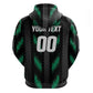 Custom Football Nigeria Zip Hoodie Soar Super Eagles