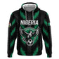 Custom Football Nigeria Zip Hoodie Soar Super Eagles