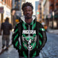 Custom Football Nigeria Zip Hoodie Soar Super Eagles