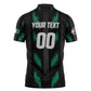 Custom Football Nigeria Zipper Polo Shirt Soar Super Eagles