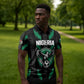 Custom Football Nigeria Zipper Polo Shirt Soar Super Eagles