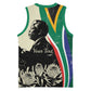 Personalized Nelson Mandela Day Basketball Jersey South Africa Vintage Stylized