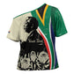 Personalized Nelson Mandela Day Cross Shoulder Shirt South Africa Vintage Stylized