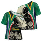 Personalized Nelson Mandela Day Cross Shoulder Shirt South Africa Vintage Stylized