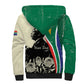 Personalized Nelson Mandela Day Sherpa Hoodie South Africa Vintage Stylized