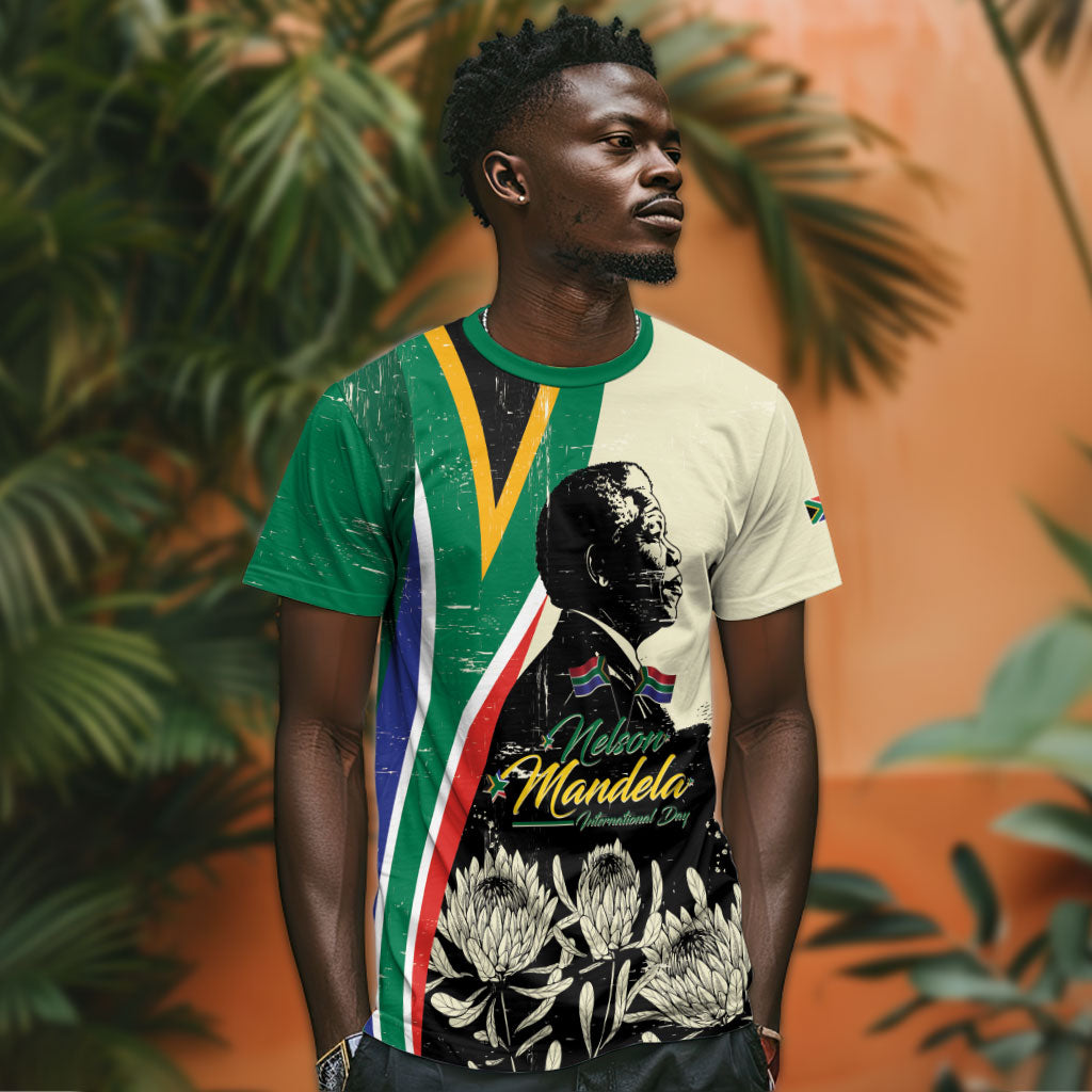 Personalized Nelson Mandela Day T shirt South Africa Vintage Stylized
