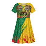 Personalised Benin August 1st 1960 Kid Short Sleeve Dress Happy Independence Day