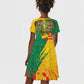 Personalised Benin August 1st 1960 Kid Short Sleeve Dress Happy Independence Day