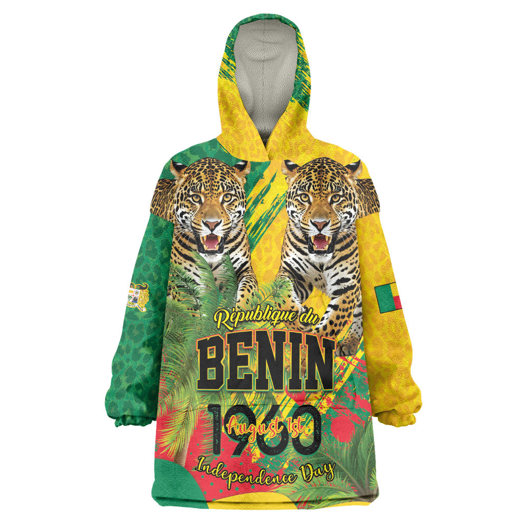 Personalised Benin August 1st 1960 Kid Wearable Blanket Hoodie Happy Independence Day